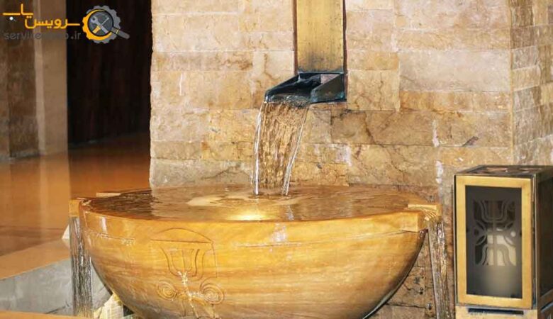 طراحی و اجرای آبنمای خانگی در شیراز
